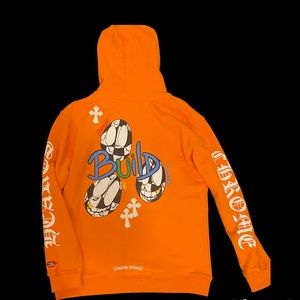 Chrome Heart Hoodie “Orange Matty Boy Link & Build”